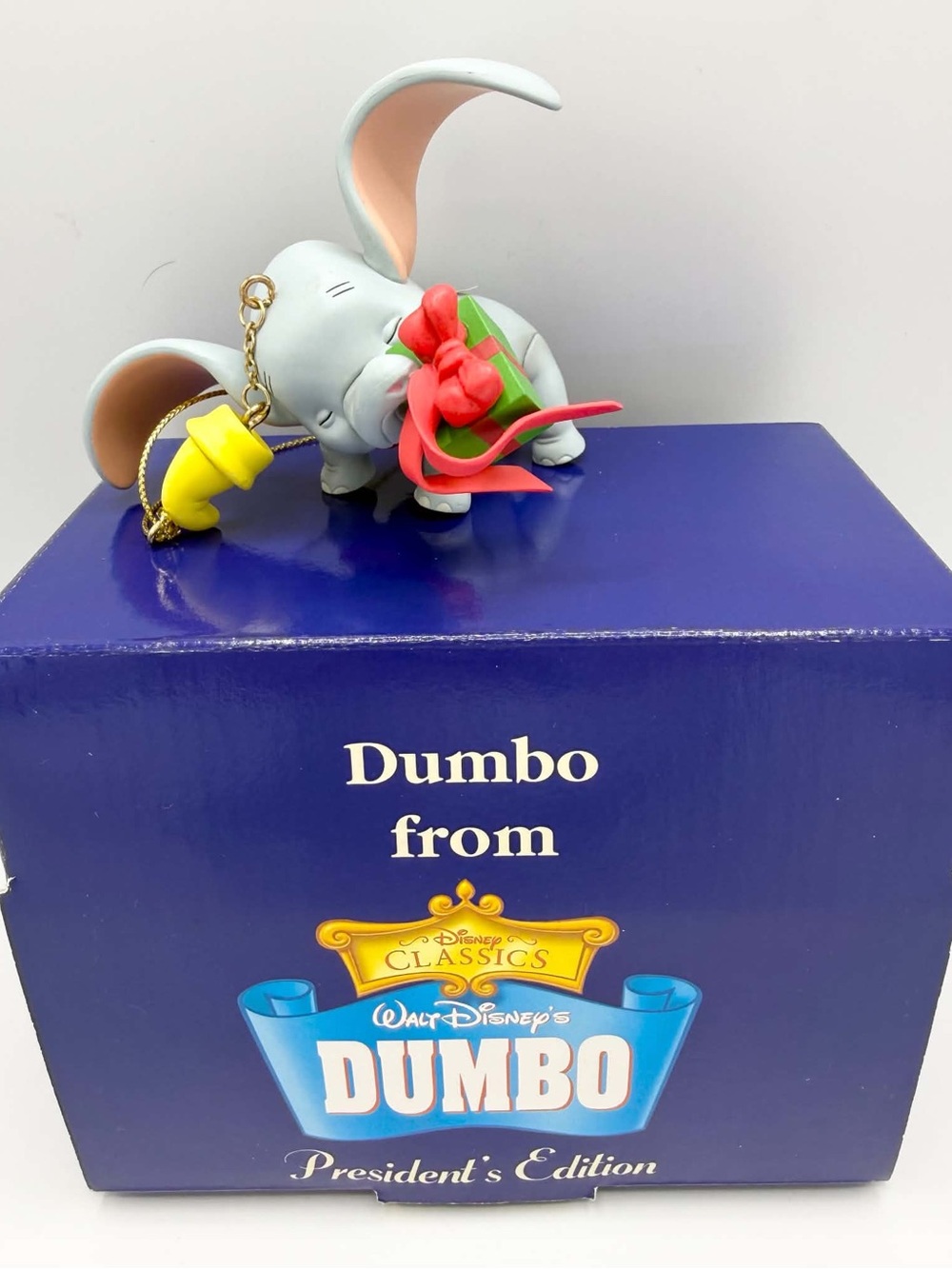 Grolier Disney Dumbo President's Edition Ornament NEW IN BOX Elephant